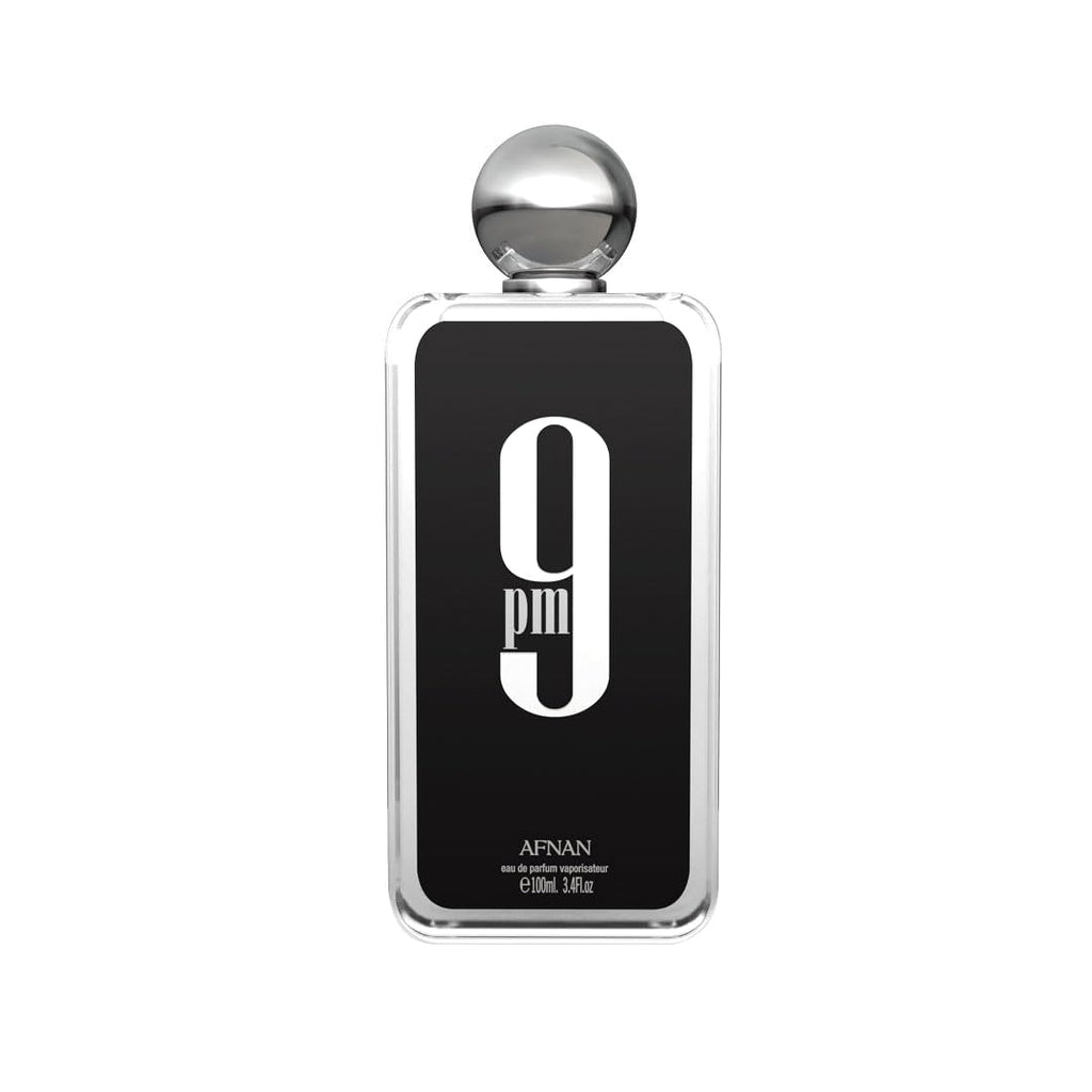 AFNAN 9 PM (M) EDP 100ML perfume bottle front view