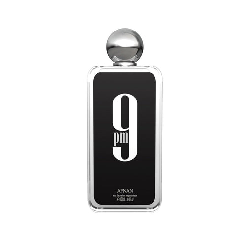 AFNAN 9 PM (M) EDP 100ML perfume bottle front view