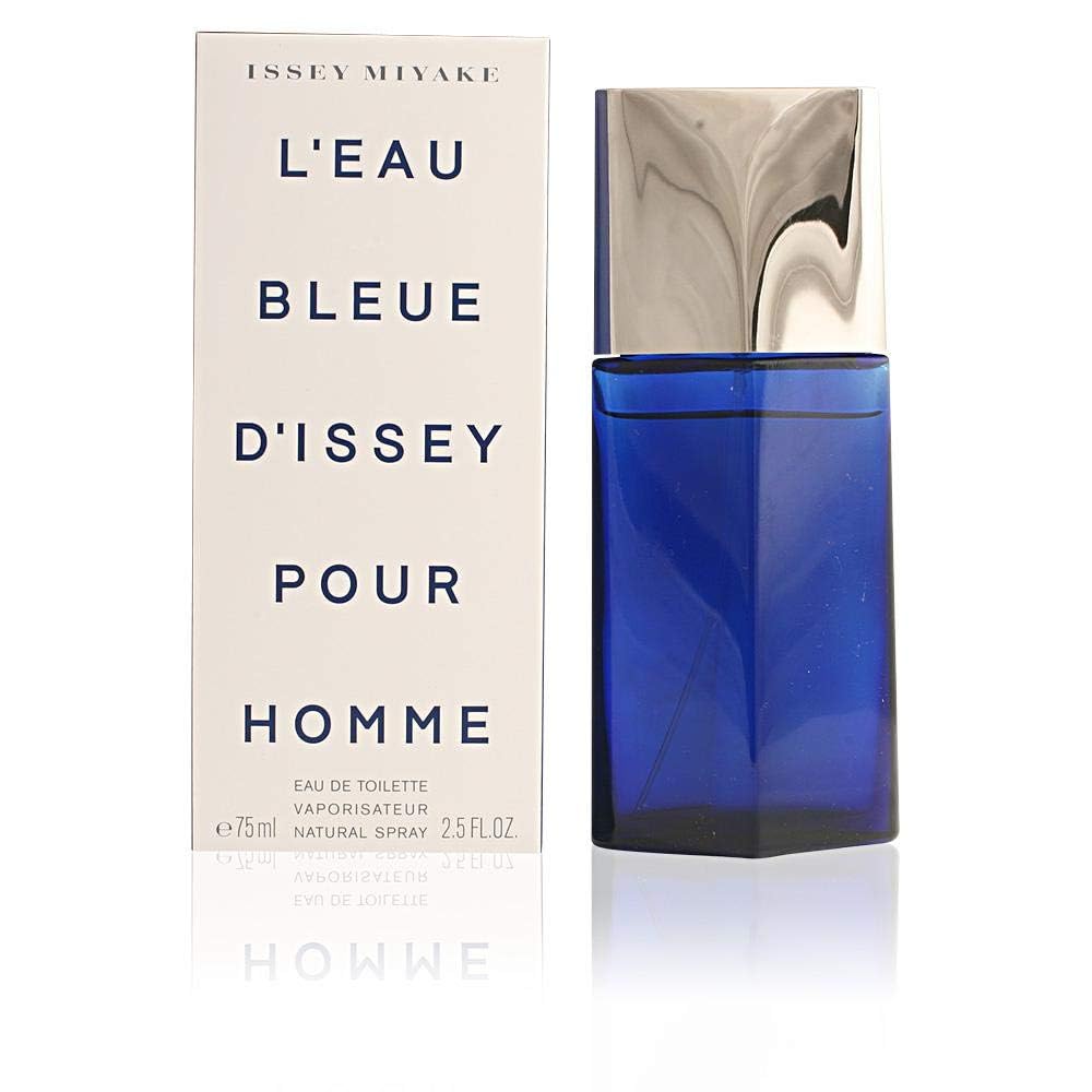 ISSEY MIYAKE BLEUE (M) EDT 75ML perfume bottle with box packaging