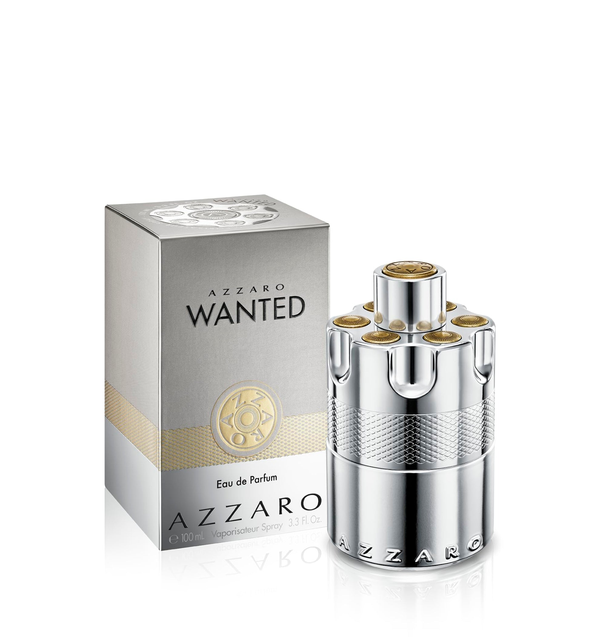 AZZARO WANTED (M) EDP 100ML perfume bottle with box packaging