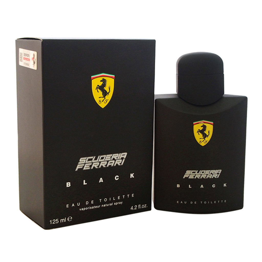 FERRARI SCUDERIA BLACK (M) EDT 125ML perfume bottle with box packaging