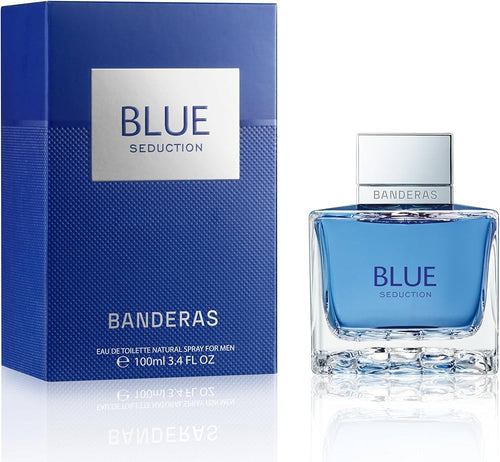 ANTONIO BANDERAS BLUE SEDUCTION (M) EDT 100ML perfume bottle with box packaging