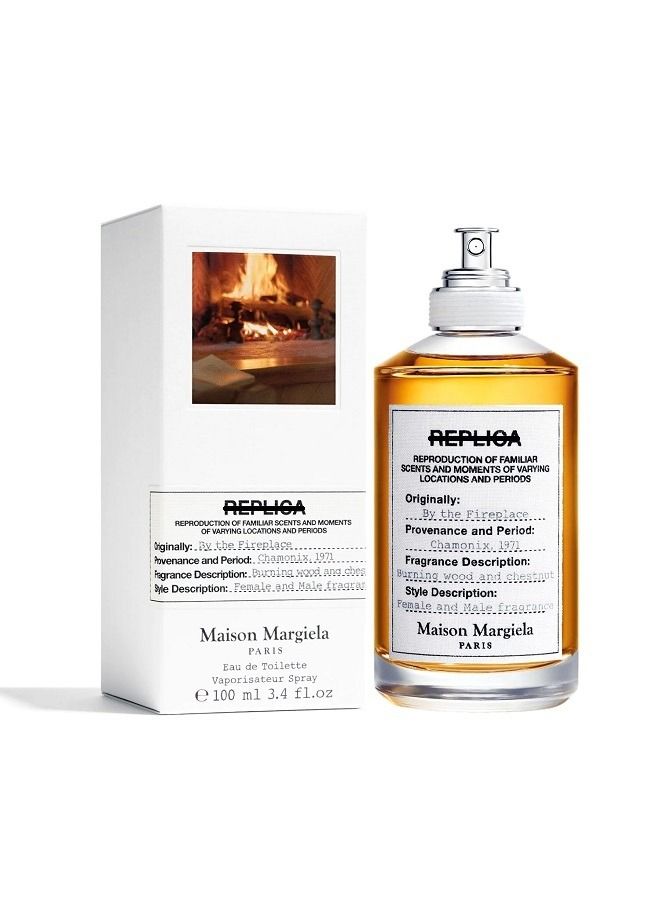 MAISON MARGIELA REPLICA BY THE FIREPLACE  EDT 100ML bottle with packaging perfume image