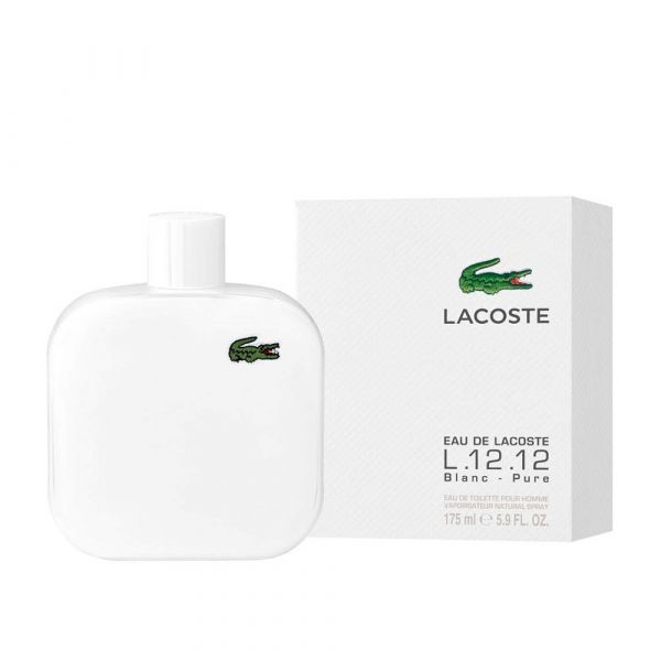 LACOSTE EAU DE LACOSTE L.12.12 BLANC (M) EDT 175ML perfume bottle with box packaging