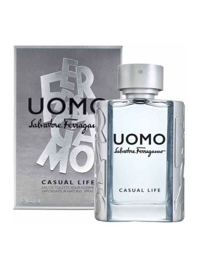 S.F FERRAGAMO UOMO CASUAL LIFE (M) EDT 100ML perfume bottle with box packaging