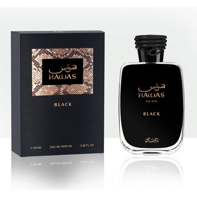 HAWAS BLACK (M) EDP 100ML perfume bottle with box packaging