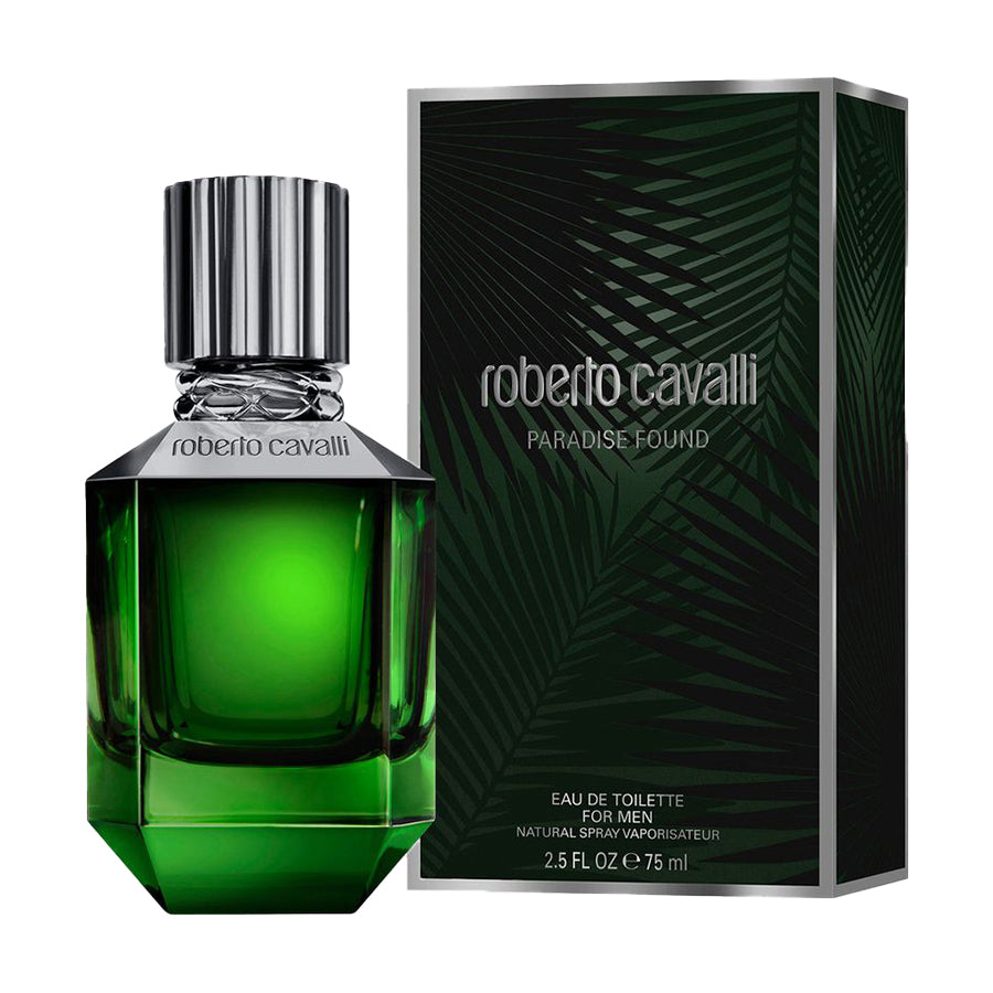 ROBERTO CAVALLI PARADISE FOUND (M) EDT  75ML perfume bottle with box packaging
