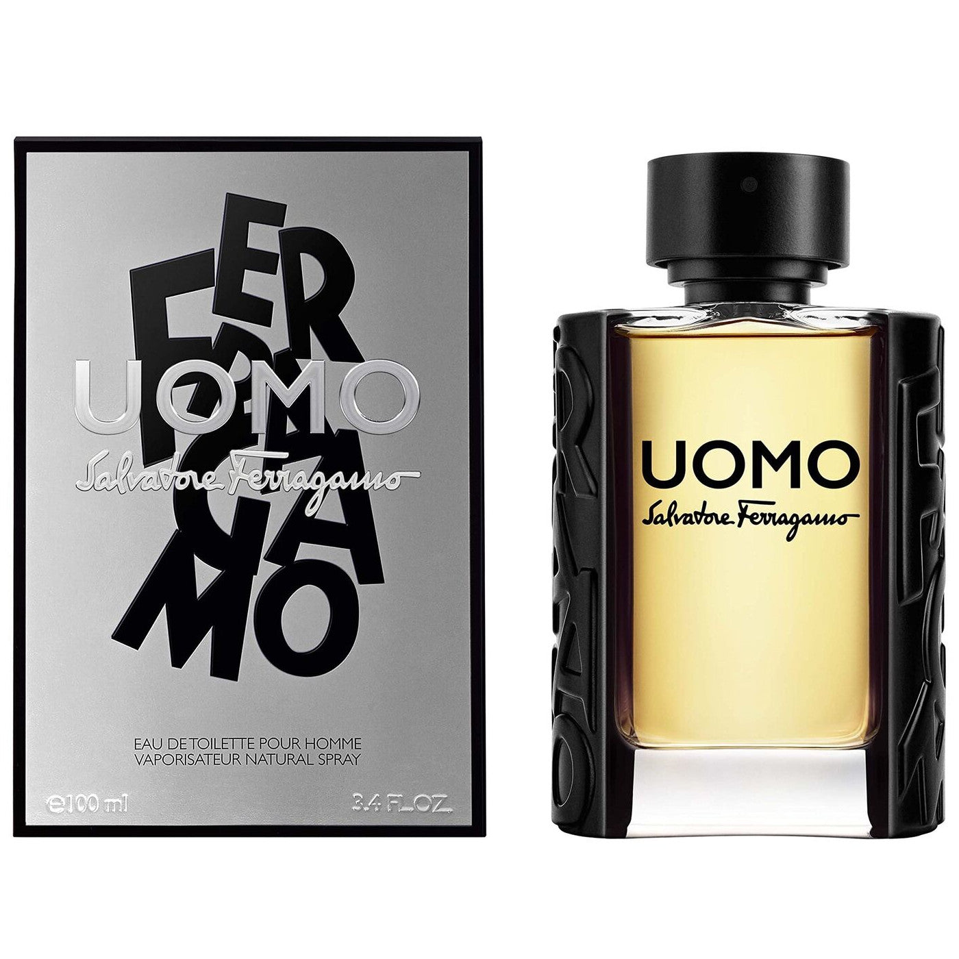 S.F FERRAGAMO UOMO (M) EDT 100ML perfume bottle with box packaging