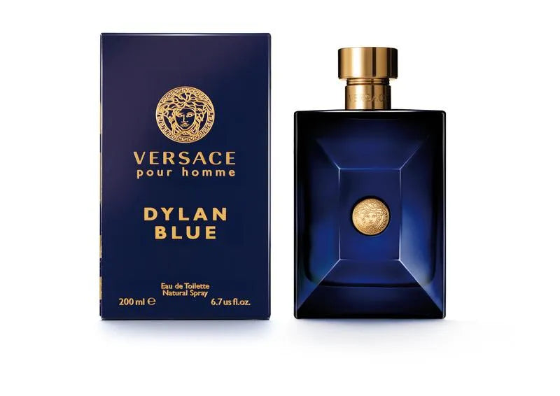 VERSACE DYLAN BLUE (M) EDT 200ML perfume bottle with box packaging