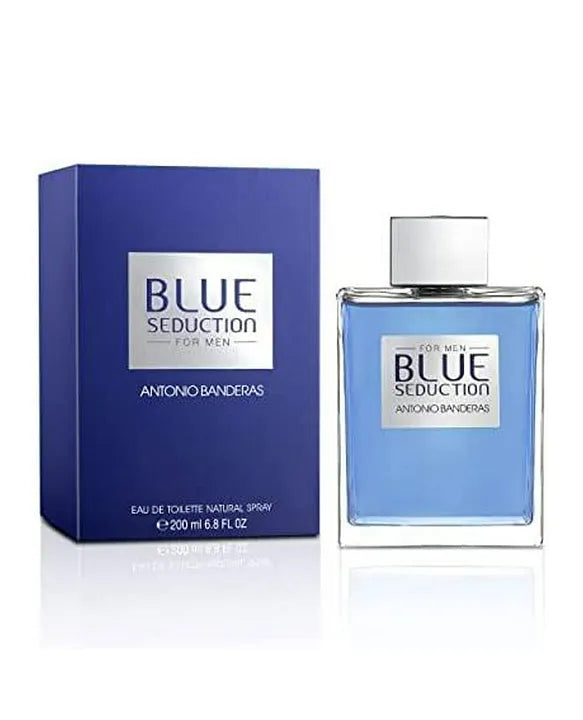ANTONIO BANDERAS BLUE SEDUCTION (M) EDT 200ML perfume bottle with box packaging