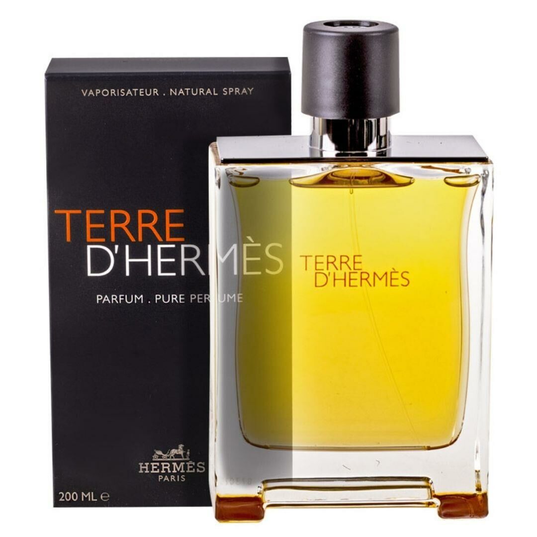 HERMES TERRE D'HERMES PARFUM (M) 200ML perfume bottle with box packaging