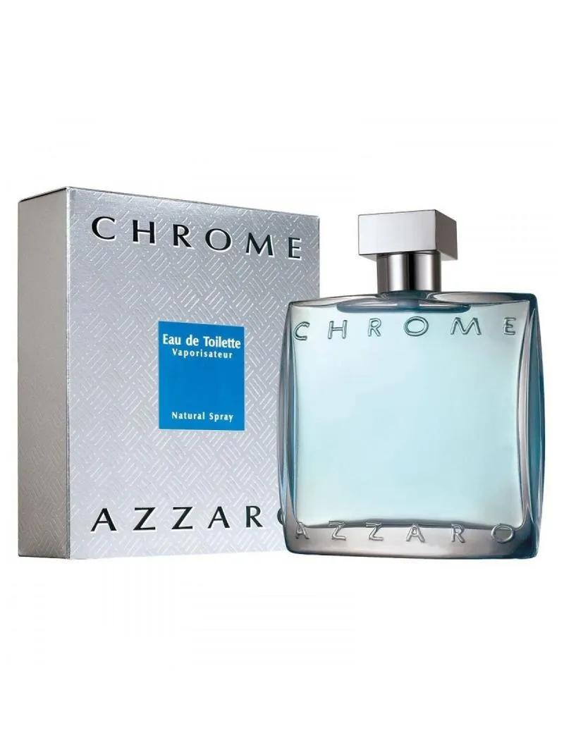 AZZARO CHROME (M) EDT 100ML perfume bottle with box packaging
