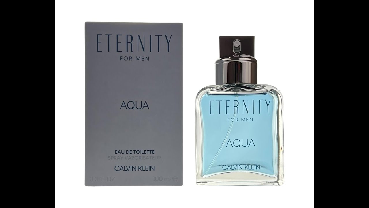 CK ETERNITY AQVA (M) EDT 100ML perfume bottle with box packaging
