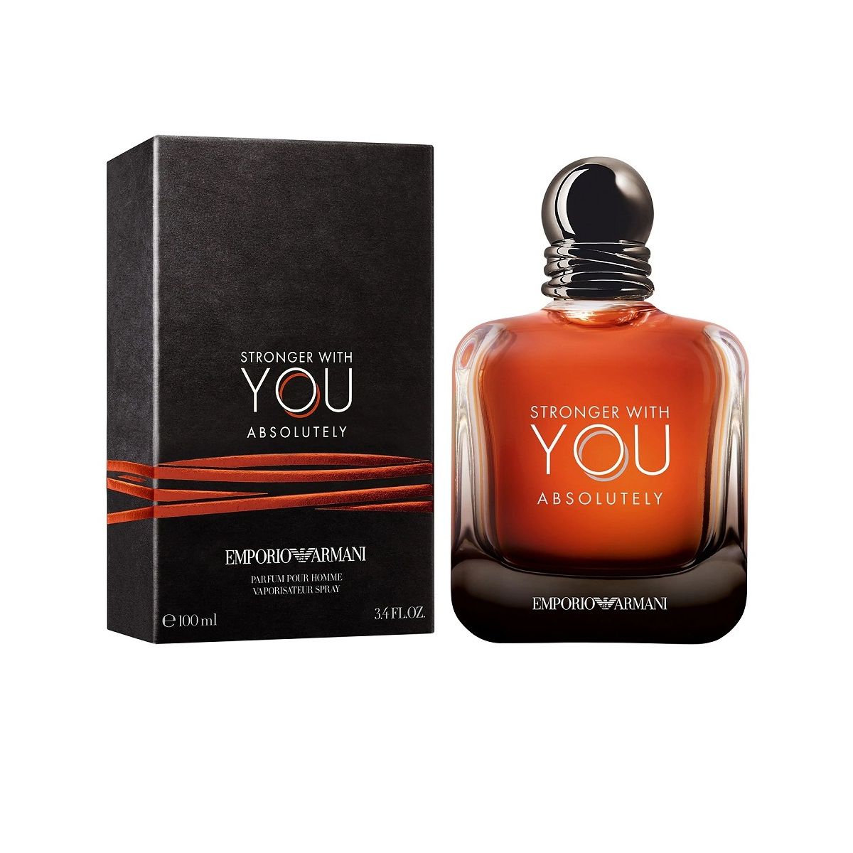 GIORGIO ARMANI STRONGER WITH YOU ABSOLUTELY (M) EDP 100ML perfume bottle with box packaging