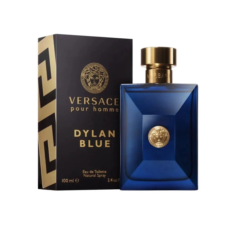 VERSACE DYLAN BLUE (M) EDT 100ML perfume bottle with box packaging